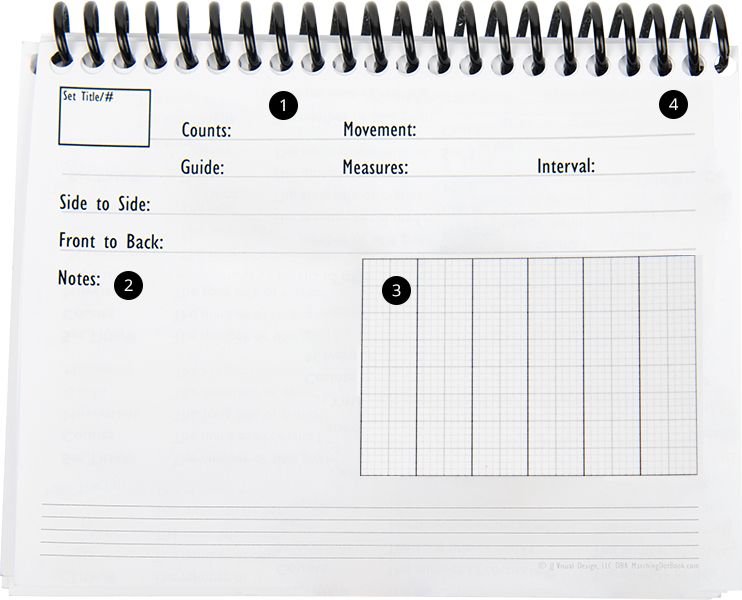 Marching Dot Book layout